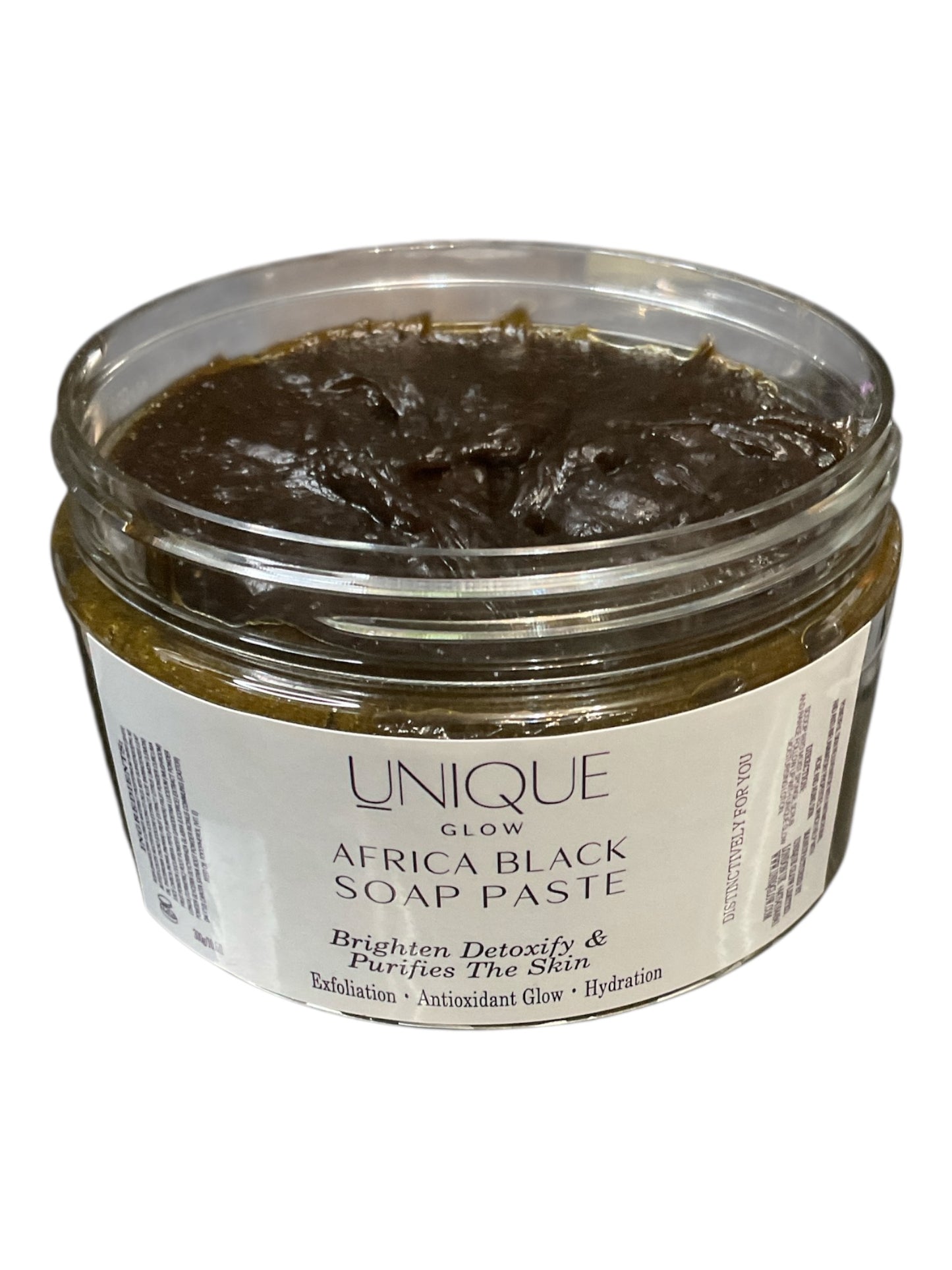 Africa Black Soap Paste - Traditional African Black Soap Infused In Rose Water With Lemon Carrot Papaya Reishsi & Ascorbic Acid (Vitamin C)